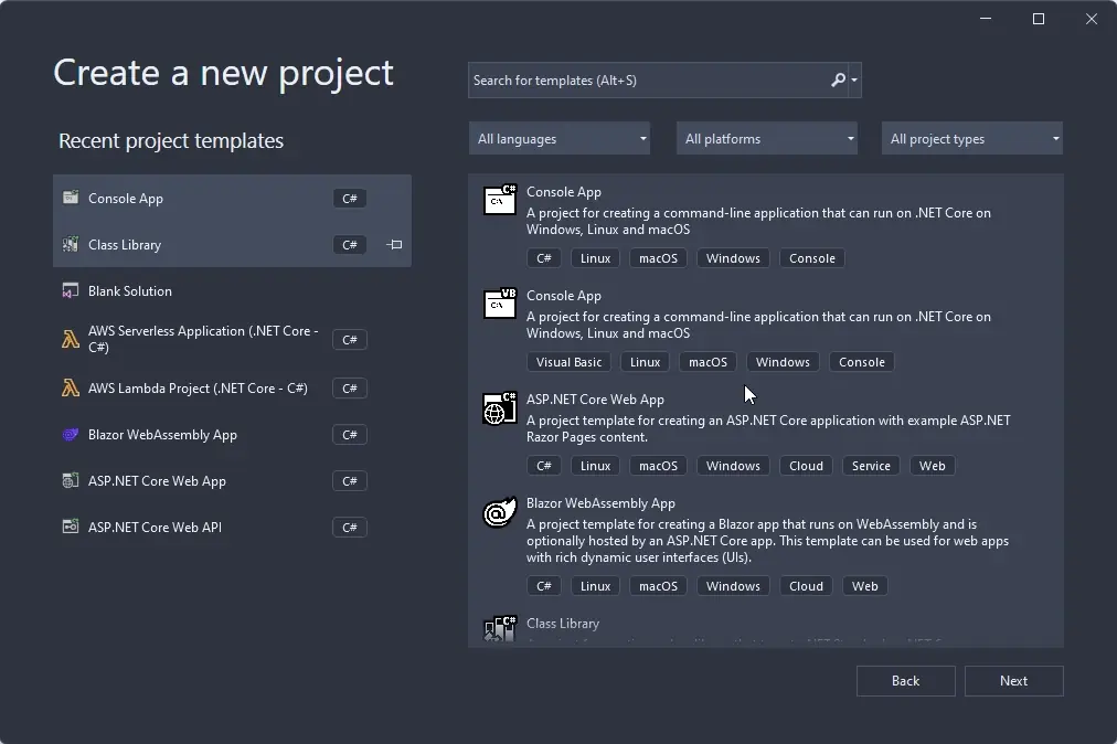 Create a .NET 6 Console application